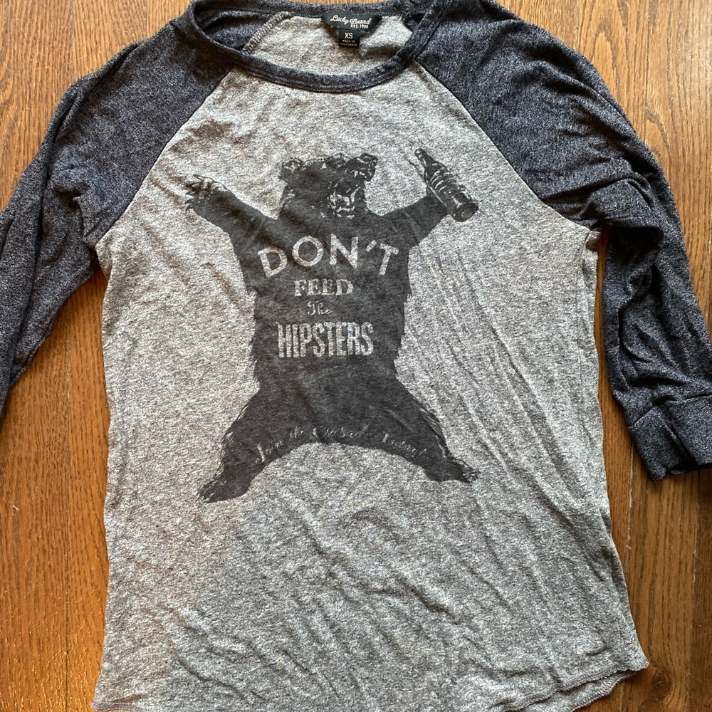 Lucky Brand Graphic Baseball Tee